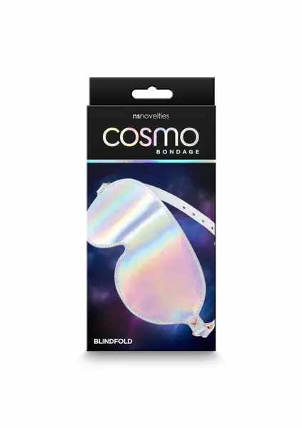 Cosmo Bondage Blindfold Holographic Vinyl Adjustable Rose Gold