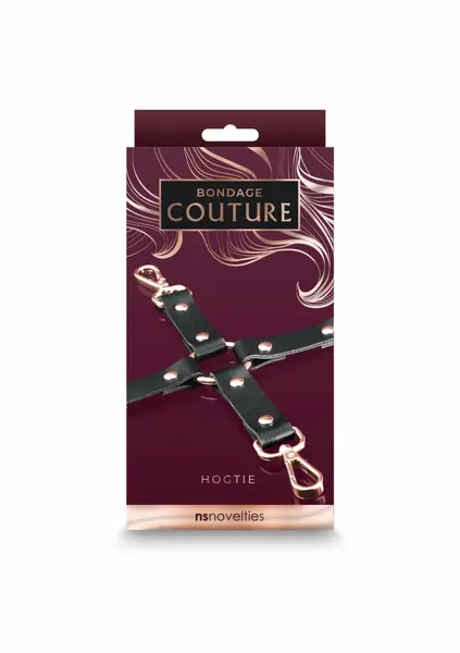 NS Novelties Bondage Couture Hog Tie - Elegant Synthetic Design, Blue