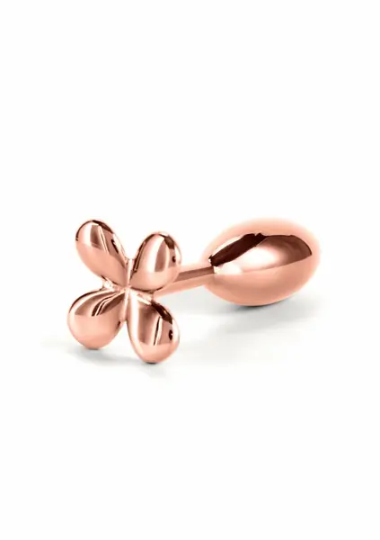 Rear Assets Clover Chrome-Plated Aluminum Plug Medium Pink Gem