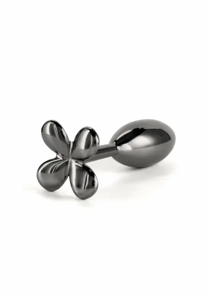 Rear Assets Clover Chrome-Plated Aluminum Plug Medium Pink Gem