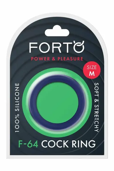 FORTO F-64 Wide Silicone Ring Medium 45mm Blue