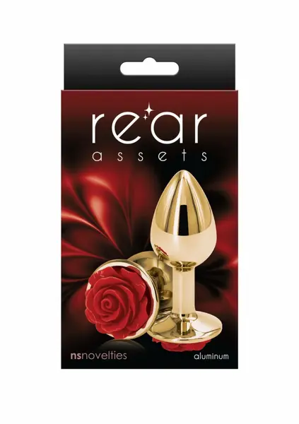 Rose Buttplug Small Chrome-Plated Aluminum Intimate Accessory