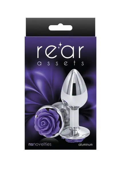 Rose Buttplug Small Chrome-Plated Aluminum Intimate Accessory