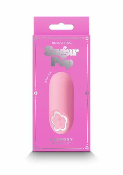 Sugar Pop Harmony Mini Vibrator Platinum Silicone Rechargeable Pink