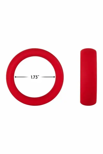 FORTO F-64 Wide Silicone Ring Medium 45mm Red Premium Material