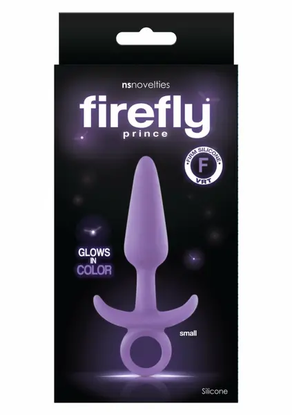 Firefly Prince Small Silicone Plug Glow-in-the-Dark Blue