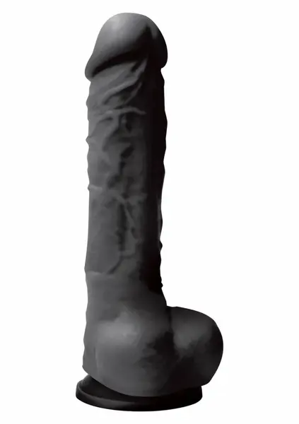 Pleasures Colours 8 inch Silicone Anatomical Model Black