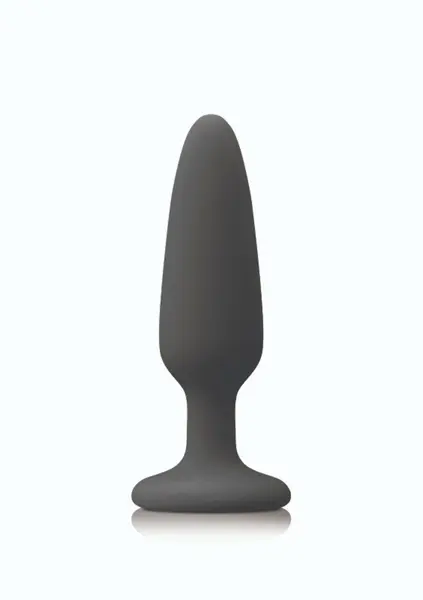 Colours Pleasures Small Plug Platinum Silicone Suction Base Black