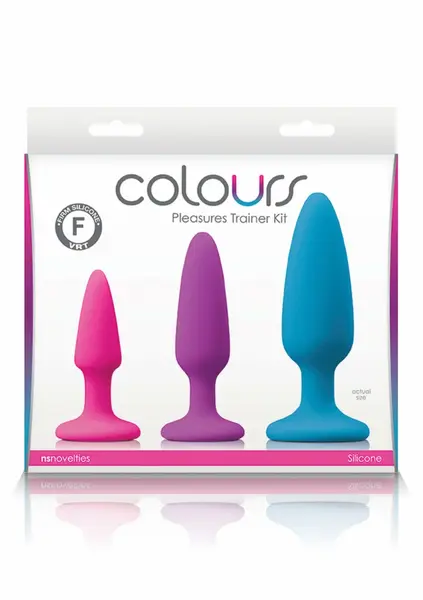 Colours Pleasures Trainer Kit Platinum Silicone Plug Set Multicolor