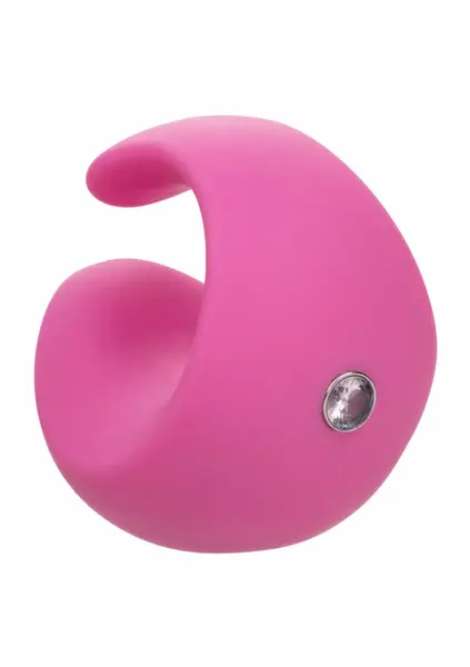 LuvMor O's Curved Silicone Fingertip Massager, 10 Speeds, Rechargeable
