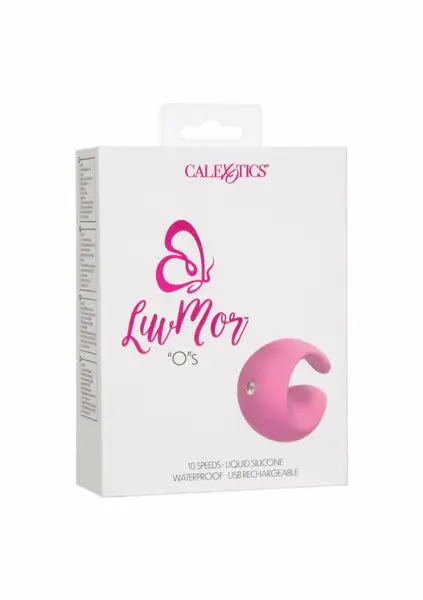 LuvMor O's Curved Silicone Fingertip Massager, 10 Speeds, Rechargeable
