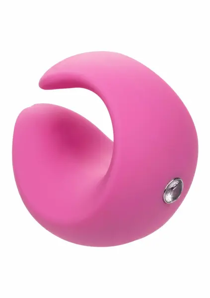 LuvMor O's Curved Silicone Fingertip Massager, 10 Speeds, Rechargeable