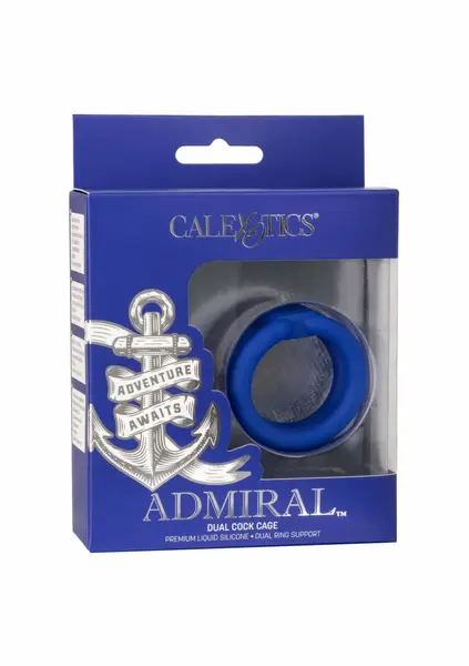 Admiral Dual Cock Cage Silicone Performance Support Ring 3.25 cm