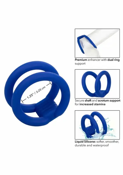 Admiral Dual Cock Cage Silicone Performance Support Ring 3.25 cm