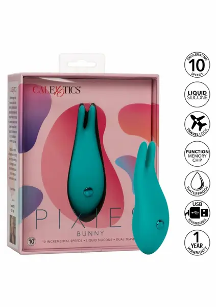 Pixies Bunny Intimate Dual-Tip Silicone Mini Massager 4