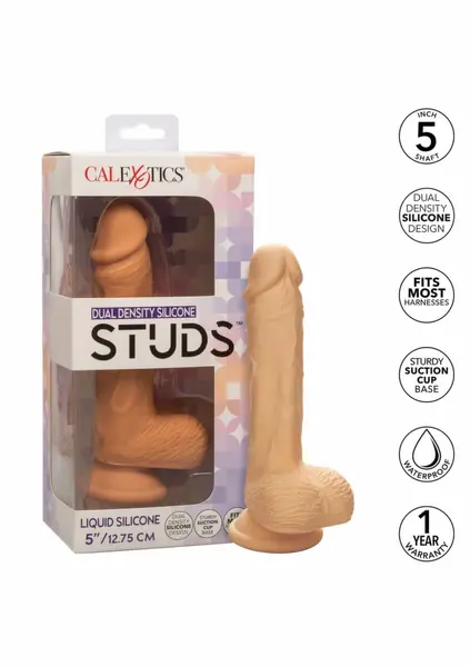 CalExotics Dual Density Silicone Stud 5” - Flexible Suction Cup Model