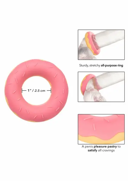 Naughty Bits Dickin’ Donuts Silicone Support Ring Pink 716770104281