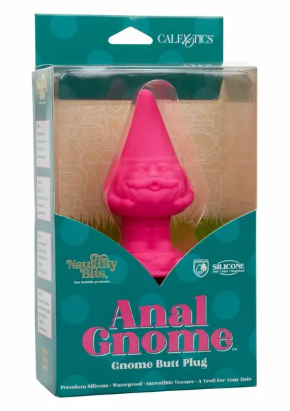 Naughty Bits Anal Gnome Silicone Plug, Unique Shape, 2” Diameter