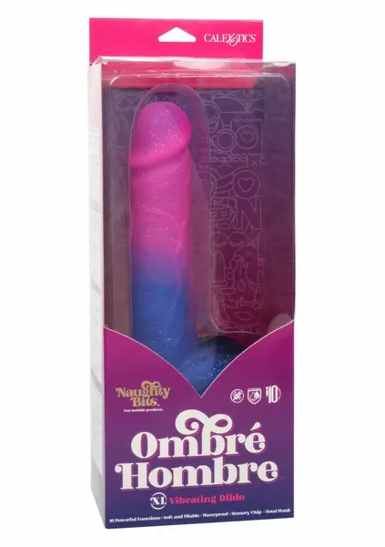 Ombre Hombre XL Vibrating Silicone Intimate Machine with Suction Cup