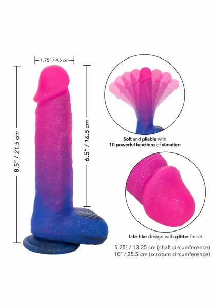 Ombre Hombre XL Vibrating Silicone Intimate Machine with Suction Cup