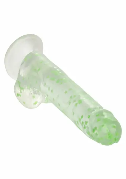 Naughty Bits I Leaf Glow-in-the-Dark Dong 20 cm Suction Cup Green
