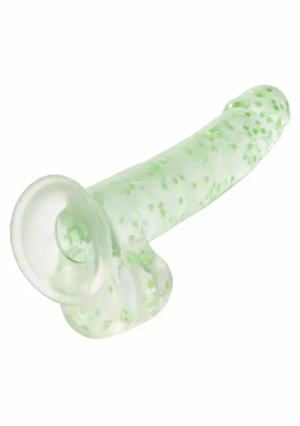 Naughty Bits I Leaf Glow-in-the-Dark Dong 20 cm Suction Cup Green