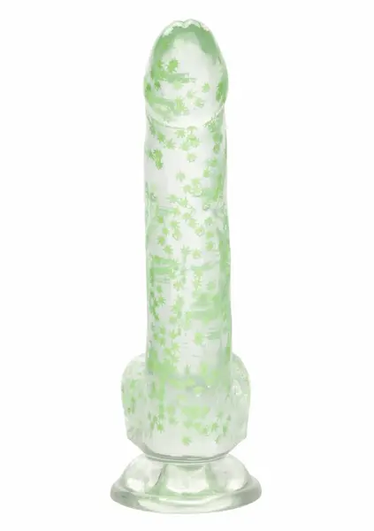 Naughty Bits I Leaf Glow-in-the-Dark Dong 20 cm Suction Cup Green