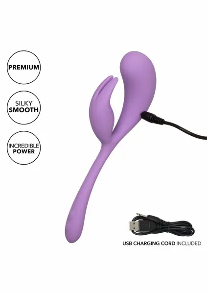 CalExotics Elle Liquid Silicone Dual Flicker Flexible Vibrating Device