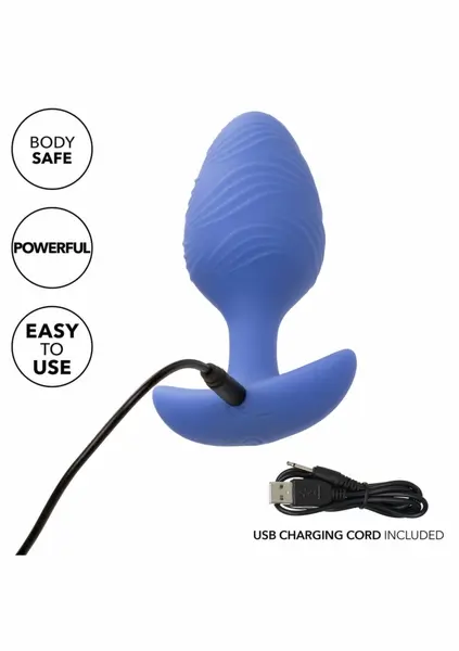 Cheeky Glow Vibrating Plug L Silicone Glow-in-the-Dark Large USB