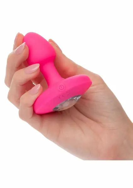 Cheeky Gem Vibrating Probe Small - Compact Silicone Model with Gem Base