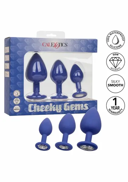 Cheeky Gems комплект за анален тренинг с кристали, 3 бр.