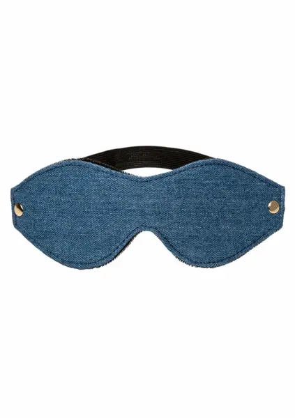 Ride Em Denim Eye Mask Premium Double-Padded Adjustable Fit