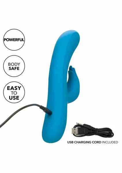 Azure Collection Flutter G Dual Motor Silicone Massager Waterproof