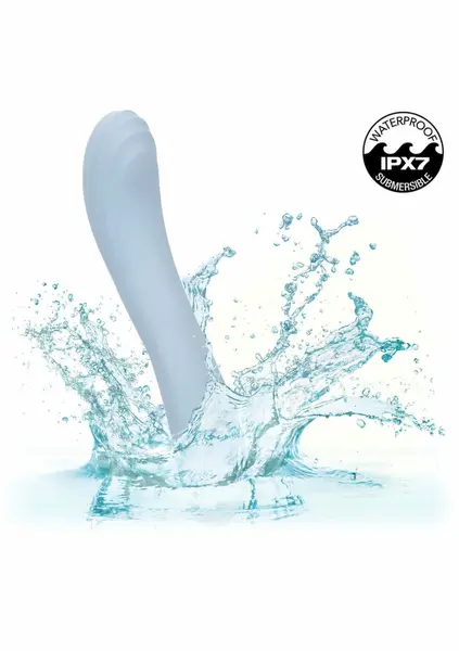 Azure Collection Contoured G Vibrating Massager, 12 Modes, Blue