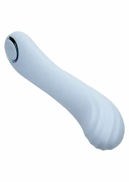 Azure Collection Contoured G Vibrating Massager, 12 Modes, Blue