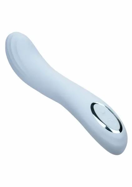 Azure Collection Contoured G Vibrating Massager, 12 Modes, Blue