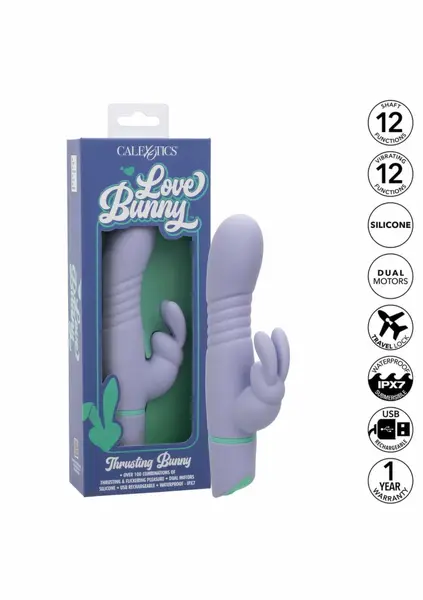 Love Bunny Thrusting Bunny Dual-Action Intimate Machine Pink