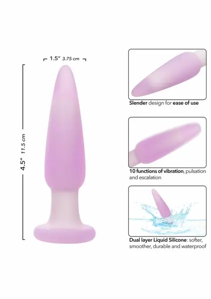 Lavender Haze Slender Probe Vibrating Intimate Device 10 Modes Purple