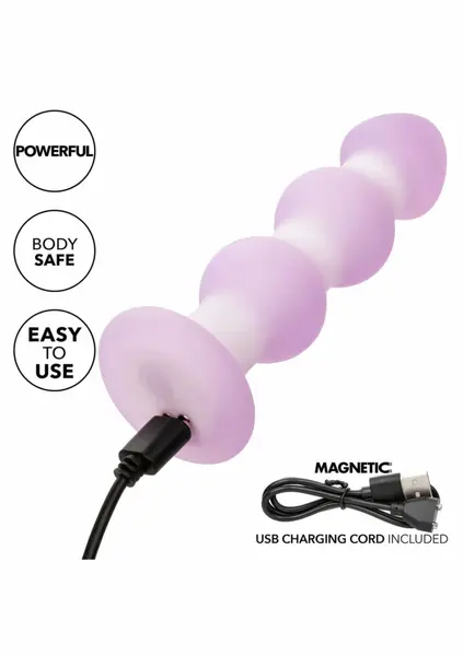 Lavender Haze Beaded Probe Intimate Massager, 10-Function, Purple