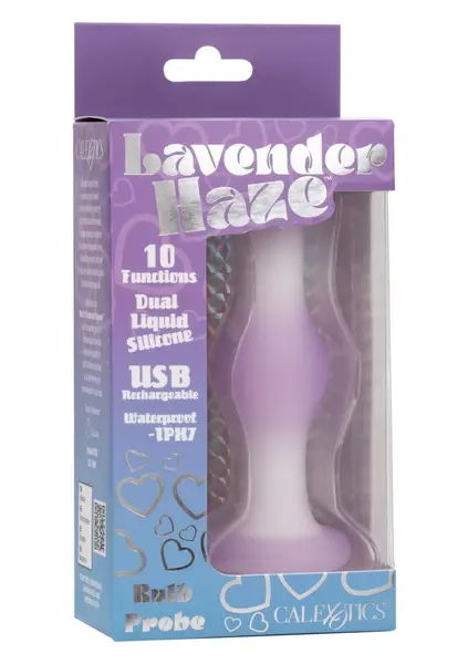 Lavender Haze Bulb Probe Silicone Intimate Massager 10-Function Violet