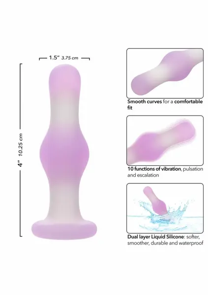 Lavender Haze Bulb Probe Silicone Intimate Massager 10-Function Violet