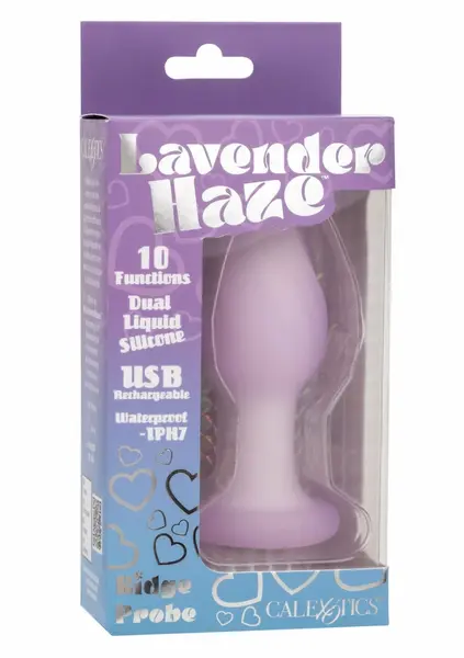 Lavender Haze Ridge Probe Vibrating Intimate Device, 10 Modes, Slim Design