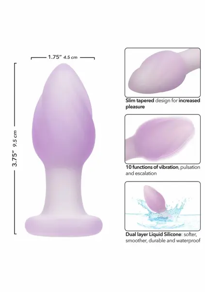 Lavender Haze Ridge Probe Vibrating Intimate Device, 10 Modes, Slim Design