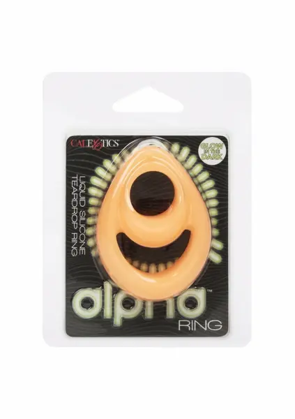Alpha Glow-In-The-Dark Liquid Silicone Teardrop Support Ring