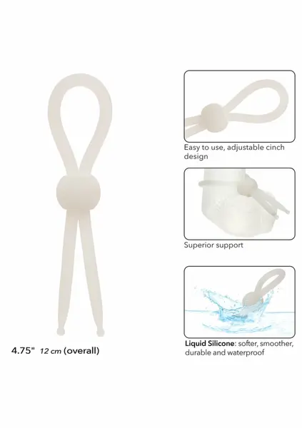 Alpha Liquid Silicone Lasso Adjustable Enhancer Black 716770108975