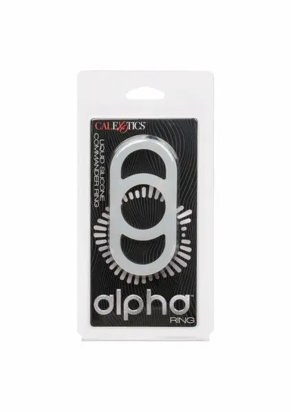 Alpha Silicone Commander Ring Liquid Silicone Flexible Black