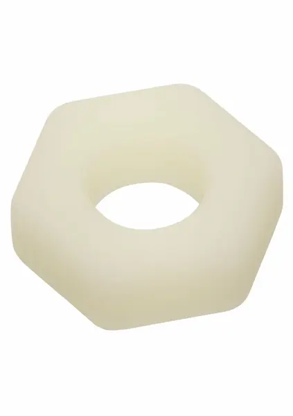 Alpha Glow-In-The-Dark Liquid Silicone Hexagonal Support Ring