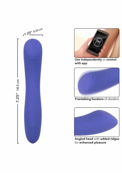 Connect Contour G силиконов вибратор с приложение, лилав