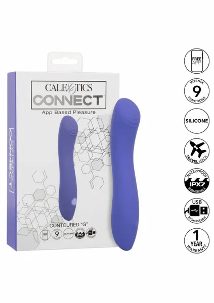 Connect Contour G силиконов вибратор с приложение, лилав