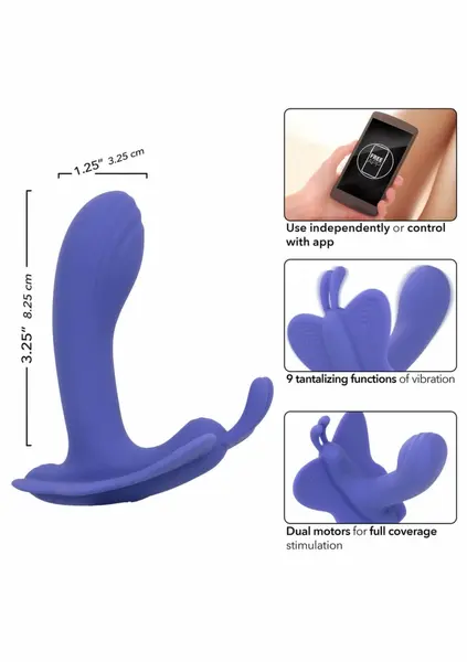 CalExotics Connect Venus Butterfly App-Controlled Silicone Device